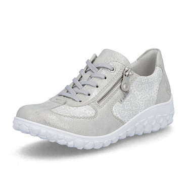 RIEKER 59501-90 szare damskie wygodne trampki Antistress