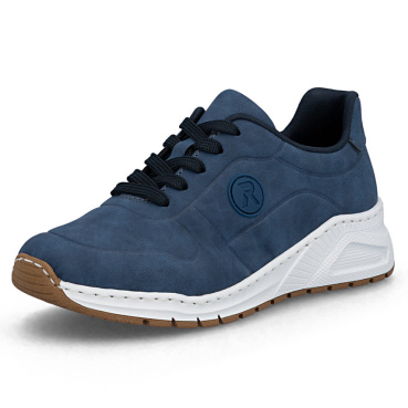 RIEKER M4903-14 niebieskie damskie sneakersy, nowoczesne i wygodne, podeszwa Ant
