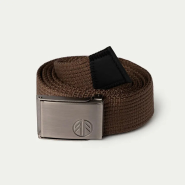 Beyond Nordic Sweden BN409 brązowy pasek unisex z metalową klamrą