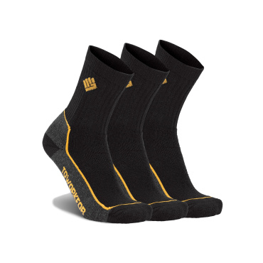 TOWORKFOR Essential czarne męskie skarpety, 3 pary w opakowaniu