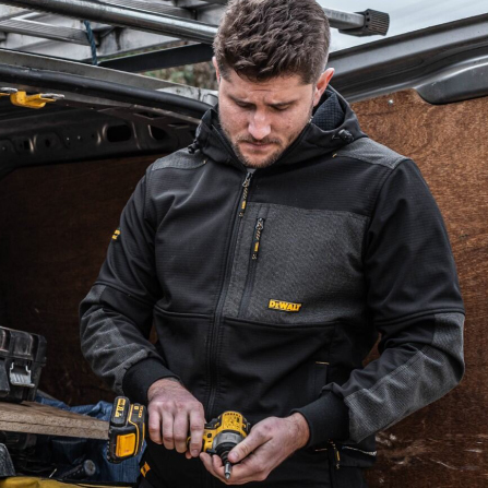 szczegóły Kurtka męska DEWALT ORIGINAL Tough Softshell