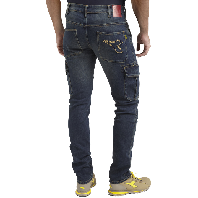szczegóły Spodnie DIADORA Stone Cargo Jeans Stretch