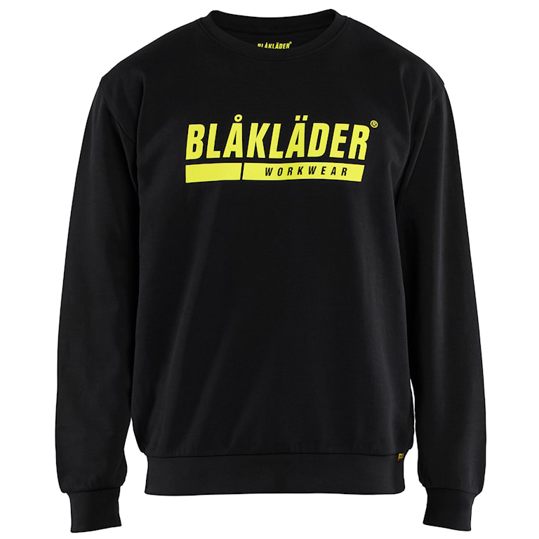 szczegóły BLAKLADER Sweden czarna męska bluza robocza 100% bawełna wygodna