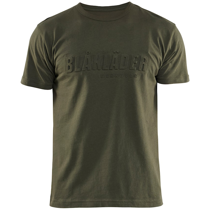 szczegóły T-shirt męski BLAKLADER 3D Logo 100% cotton