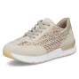 podgląd RIEKER 58906-91 beżowe damskie nowoczesne sneakersy, wygodne, Antistress