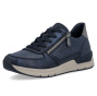 podgląd RIEKER 58902-14 niebieskie damskie sneakersy, podeszwa Antistress zapewniająca w