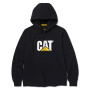 podgląd CATERPILLAR TM Hooded czarna męska bluza z kapturem z logo CAT