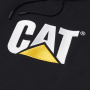 podgląd CATERPILLAR TM Hooded czarna męska bluza z kapturem z logo CAT