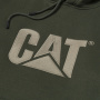 podgląd CATERPILLAR TM Hooded oliwkowa męska bluza z kapturem z logo CAT