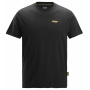 podgląd SNICKERS Classic logo czarna męska koszulka 100% bawełna wygodna i przewiewna