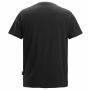 podgląd SNICKERS Classic logo czarna męska koszulka 100% bawełna wygodna i przewiewna