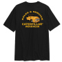 podgląd CATERPILLAR Graphic Car czarna męska koszulka, wygodna, nowoczesna, atrakcyjny n