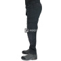 podgląd TOWORKFOR Holster czarne męskie lekkie spodnie robocze z wzmocnieniem Cordura®