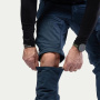 podgląd Beyond Nordic Sweden męskie niebieskie spodnie outdoorowe 2w1 z odpinanymi nogaw