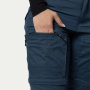 podgląd Beyond Nordic Sweden Zip-Off niebieskie damskie spodnie outdoorowe 2w1 Teflon Ec