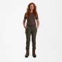 podgląd Deerhunter Lady Ann Extreme oliwkowe damskie spodnie outdoorowe z membraną