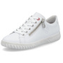 podgląd RIEKER N0900-81 białe damskie skórzane sneakersy z technologią Antistress