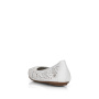 podgląd RIEKER 41460-80 białe damskie skórzane baleriny