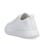 podgląd RIEKER 45602-80 białe damskie skórzane letnie sneakersy, oddychające, Antistress