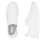 podgląd RIEKER 45602-80 białe damskie skórzane letnie sneakersy, oddychające, Antistress