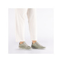 podgląd RIEKER 43651-52 zielone damskie letnie skórzane przewiewne sneakersy, Antistress