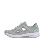 podgląd RIEKER N8456-40 zielone damskie skórzane wygodne sneakersy z podeszwą Antistress