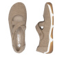 podgląd RIEKER 55958-20 beżowe damskie baleriny idealne na ciepłe letnie dni, Antistress