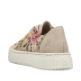 podgląd RIEKER N9919-91 damskie beżowe modne sneakersy ze wzorem, oddychający materiał