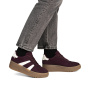 podgląd RIEKER M7601-30 bordowe damskie sneakersy na platformie 3 cm, nowoczesne i wygod