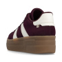 podgląd RIEKER M7601-30 bordowe damskie sneakersy na platformie 3 cm, nowoczesne i wygod