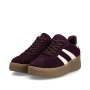 podgląd RIEKER M7601-30 bordowe damskie sneakersy na platformie 3 cm, nowoczesne i wygod