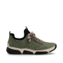 podgląd RIEKER 45973-54 zielone damskie wygodne sneakersy, podeszwa Anti-Stress