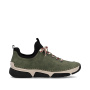 podgląd RIEKER 45973-54 zielone damskie wygodne sneakersy, podeszwa Anti-Stress