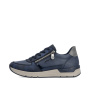 podgląd RIEKER 58902-14 niebieskie damskie sneakersy, podeszwa Antistress zapewniająca w