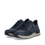 podgląd RIEKER 58902-14 niebieskie damskie sneakersy, podeszwa Antistress zapewniająca w