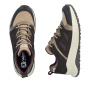 podgląd RIEKER Z0900-25 brązowe damskie sneakersy, wygodna podeszwa Antistress
