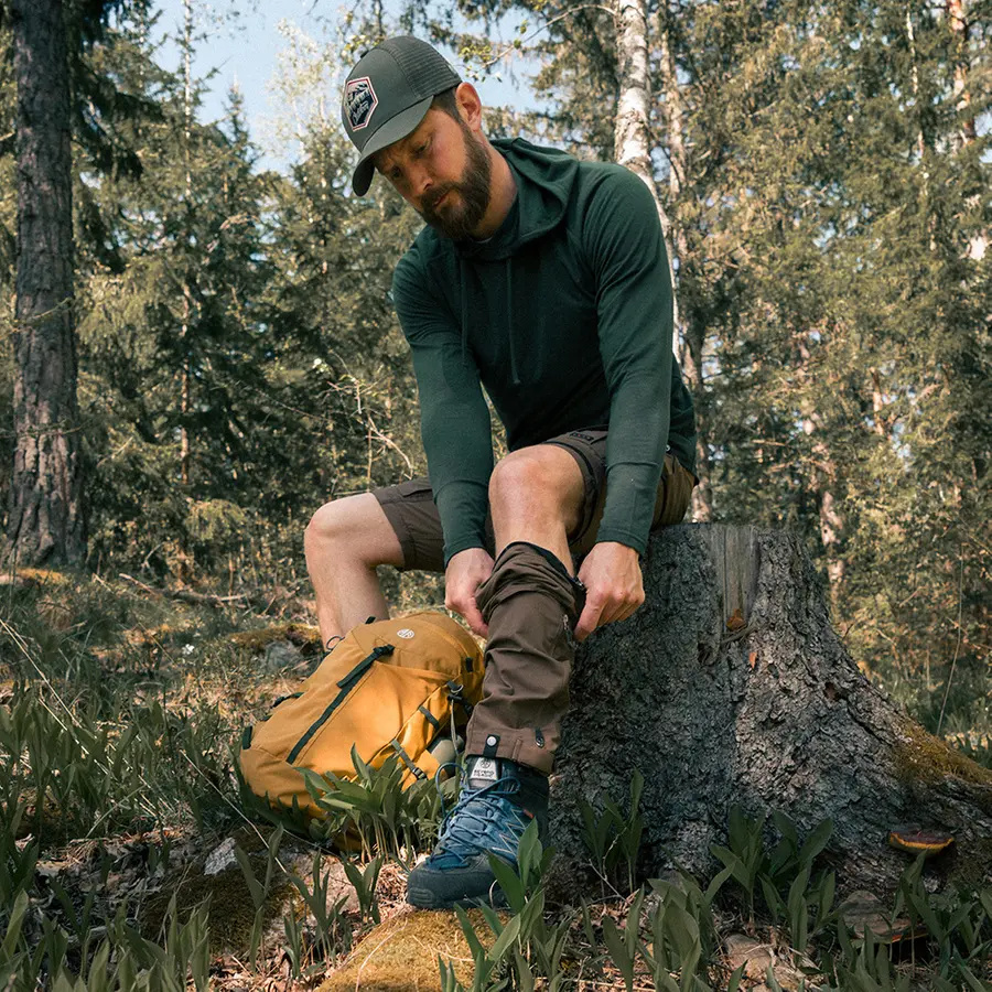 szczegóły Spodnie męskie outdoor Beyond Nordic Sweden Zip-Off Teflon EcoElite®