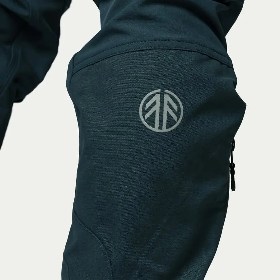 szczegóły Beyond Nordic Sweden lekkie i oddychające niebieskie męskie spodnie outdoor + Re