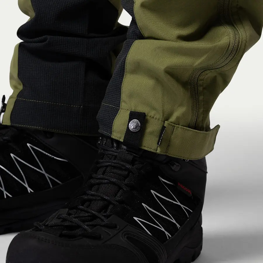 szczegóły Beyond Nordic Sweden męskie zielone spodnie outdoor stretch wygodne wodoodporne