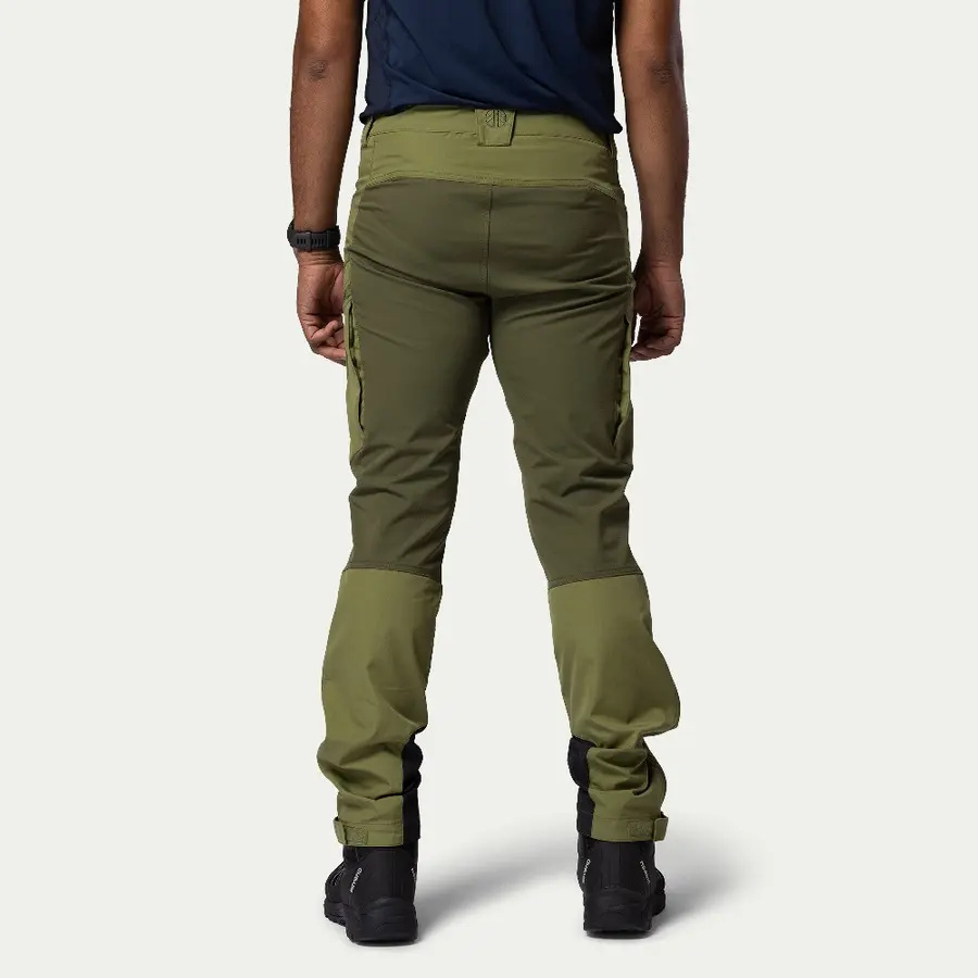 szczegóły Beyond Nordic Sweden męskie zielone spodnie outdoor stretch wygodne wodoodporne