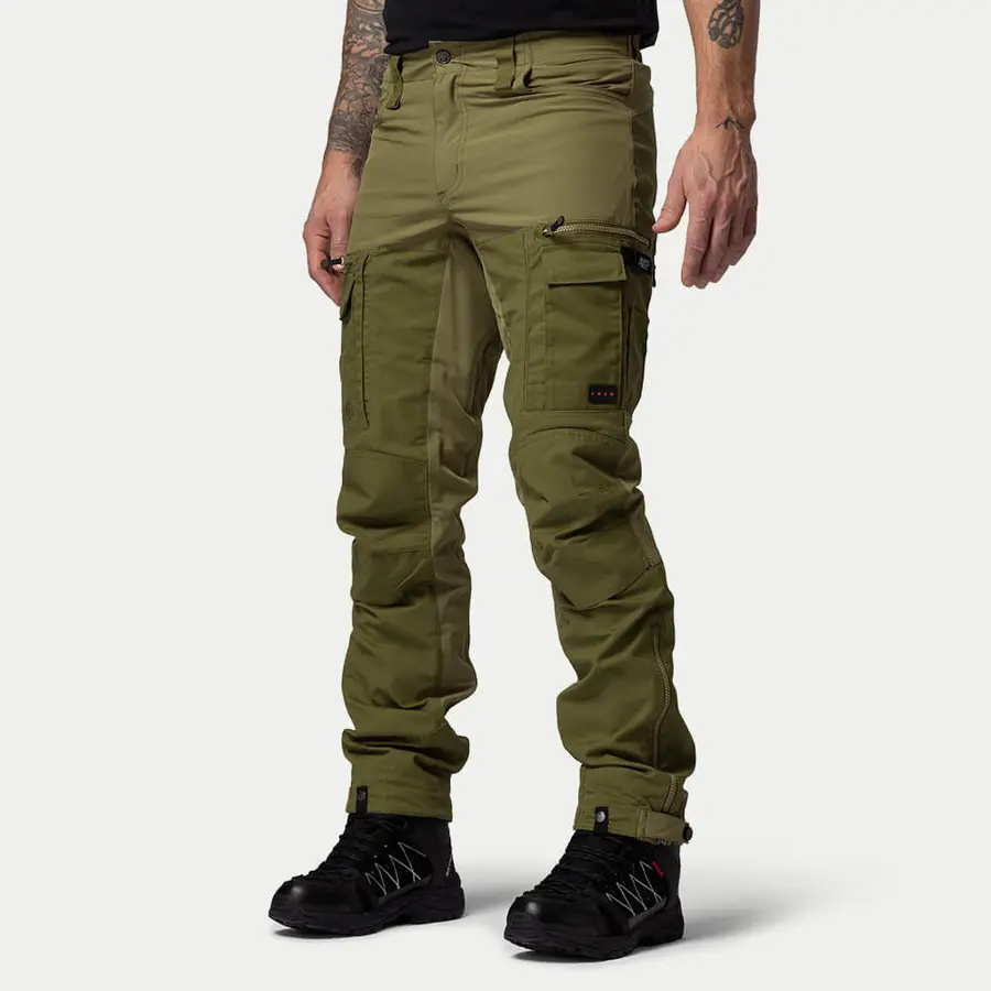 szczegóły Beyond Nordic Sweden męskie zielone spodnie outdoor stretch wygodne wodoodporne