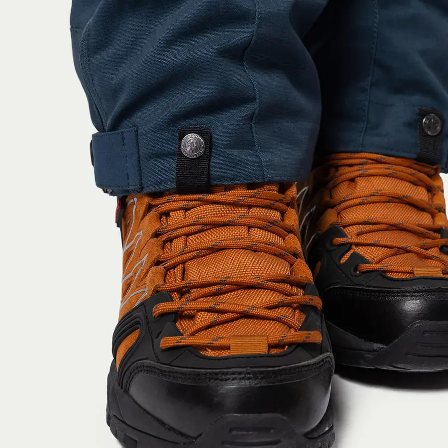 szczegóły Beyond Nordic Sweden Zip-Off niebieskie damskie spodnie outdoorowe 2w1 Teflon Ec