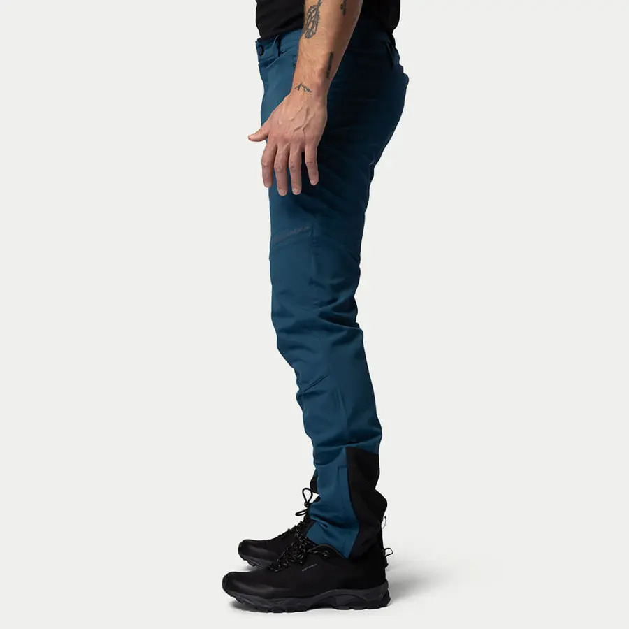 szczegóły Beyond Nordic Sweden BN012 niebieskie męskie lekkie spodnie outdoorowe, stretch