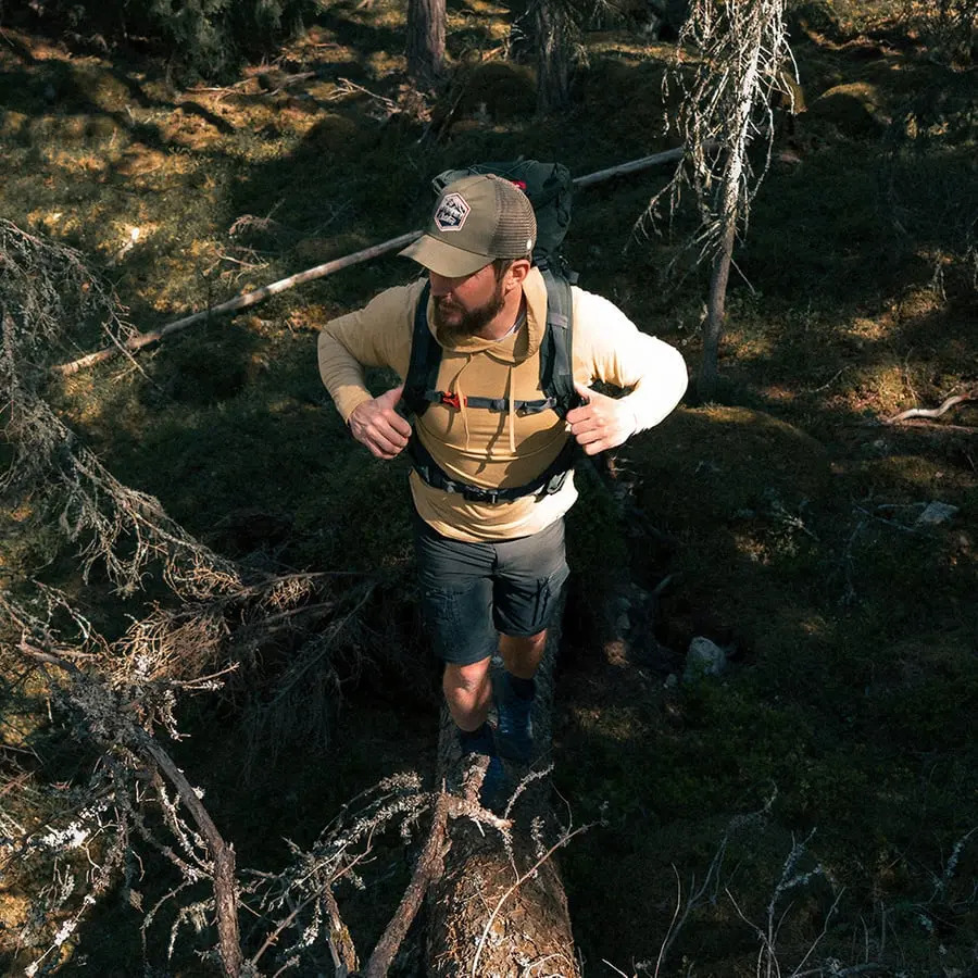 szczegóły Beyond Nordic BN215 oliwkowa męska czapka baseballowa typu Trucker, przewiewna