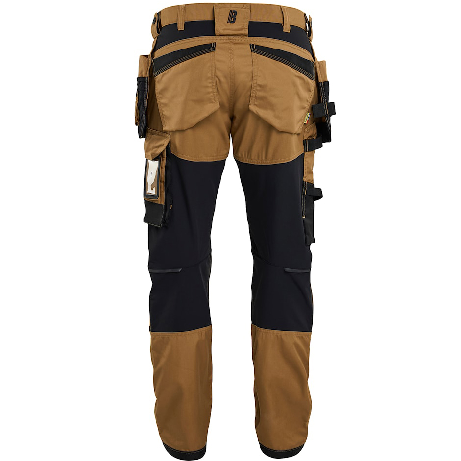 szczegóły BLAKLADER Craftsman Stretch męskie spodnie robocze premium, wygodne, kolor nugat