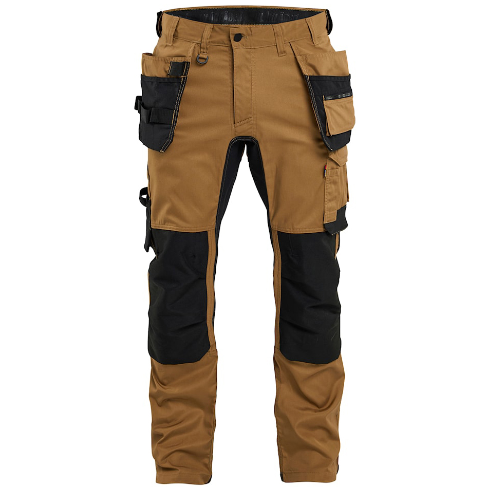 szczegóły BLAKLADER Craftsman Stretch męskie spodnie robocze premium, wygodne, kolor nugat