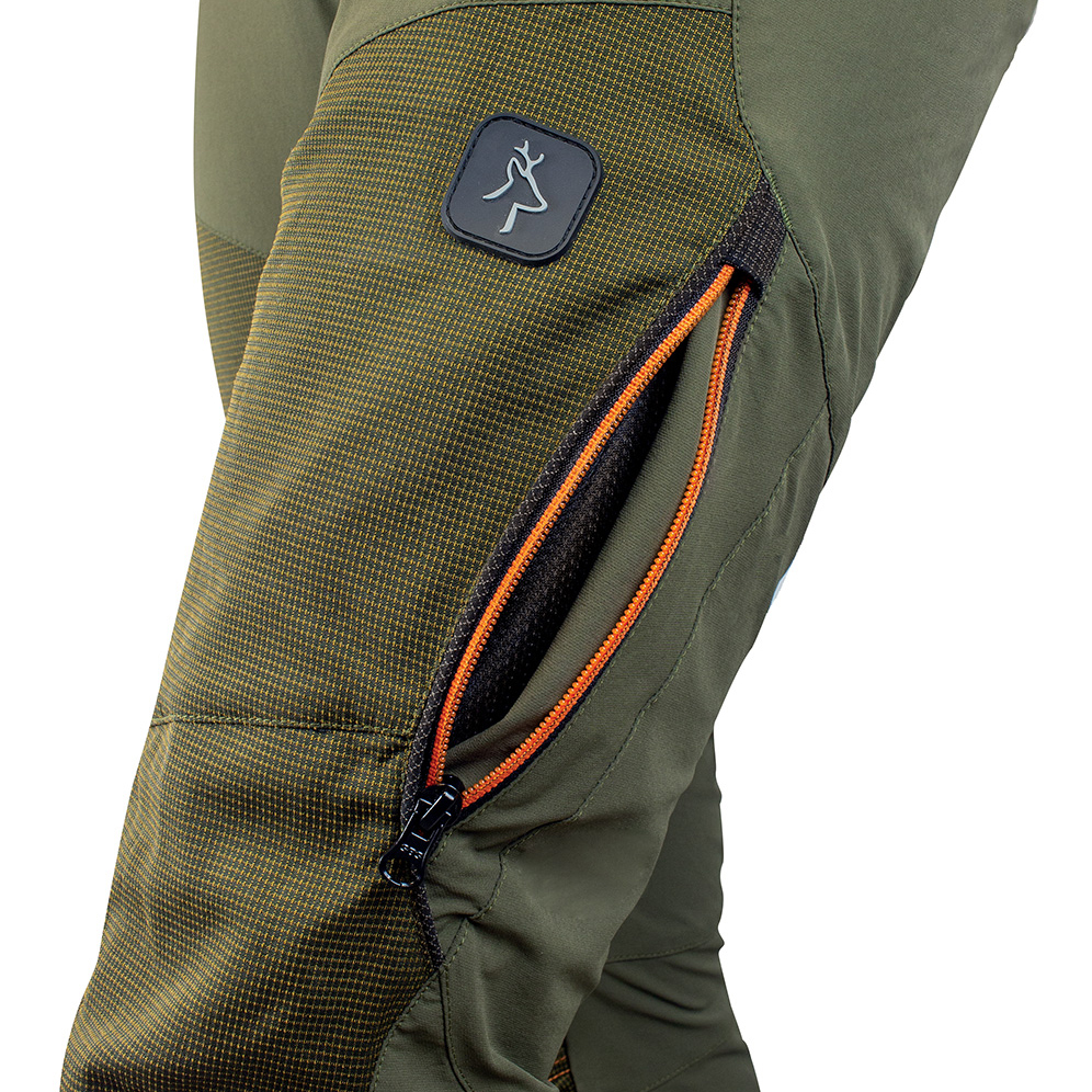 szczegóły Spodnie KAPRIOlL Tech Stretch olive