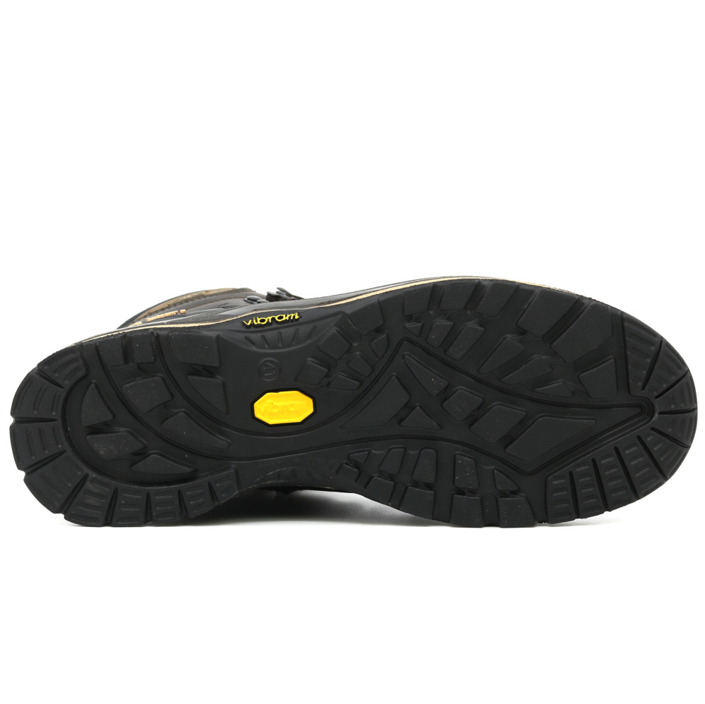 szczegóły GRISPORT Quatro brązowe męskie skórzane wygodne buty outdoorowe z membraną Grite