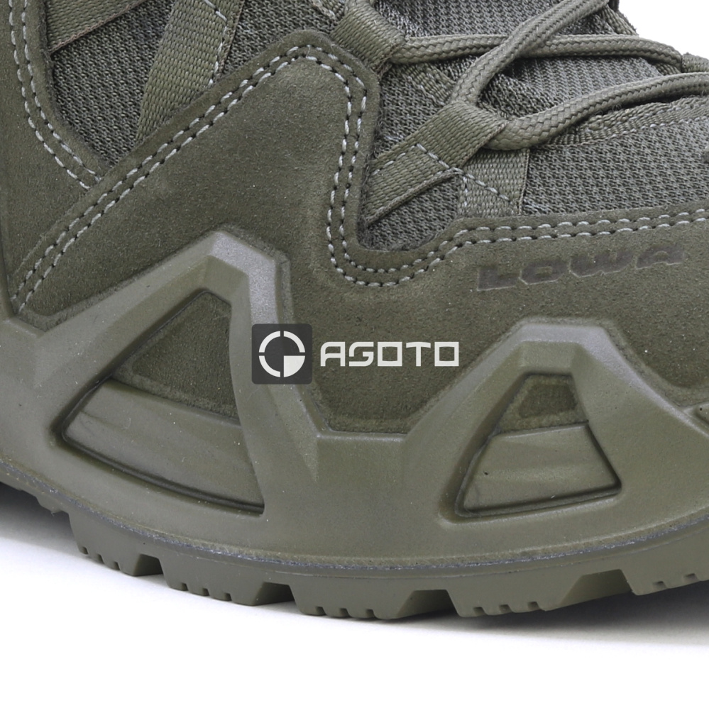 szczegóły LOWA Zephyr MK2 GTX Lo oliwkowe męskie buty outdoorowe z membraną Gore-Tex®