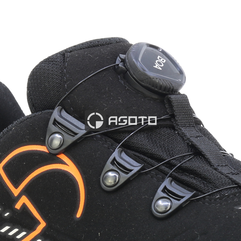 szczegóły SIXTON Mabloo S3S czarne męskie obuwie robocze, szybkie wiązanie BOA®, Vibram®